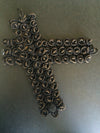 Black Brown Vintage Embroidered Coils Button Closure Set
