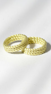 Gold Bouillon Twisted Cord Crafted Elegant Statement Ring